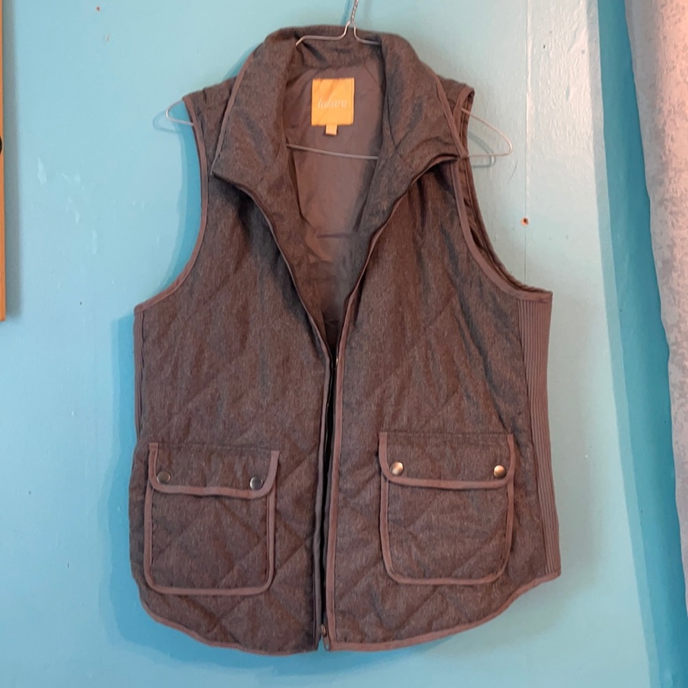 grey vest